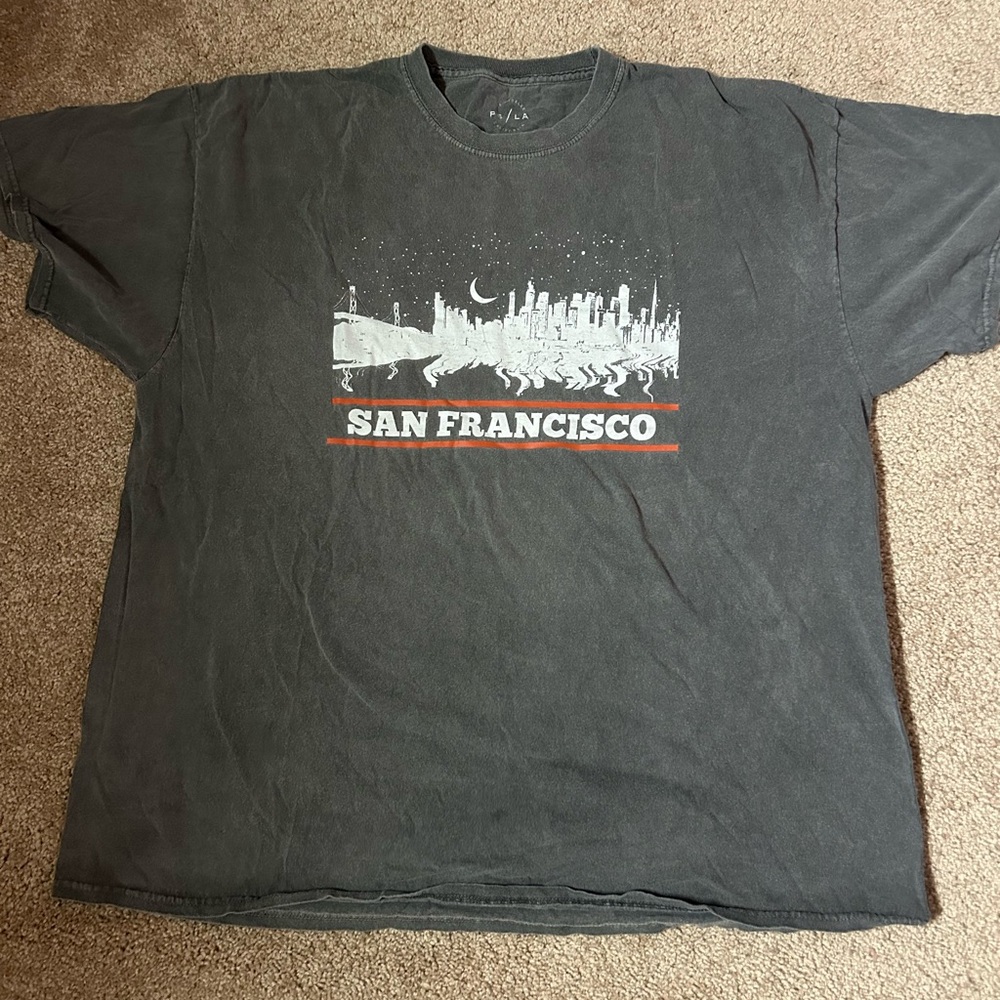 Pacsun Gray Oversized San Francisco T-Shirt